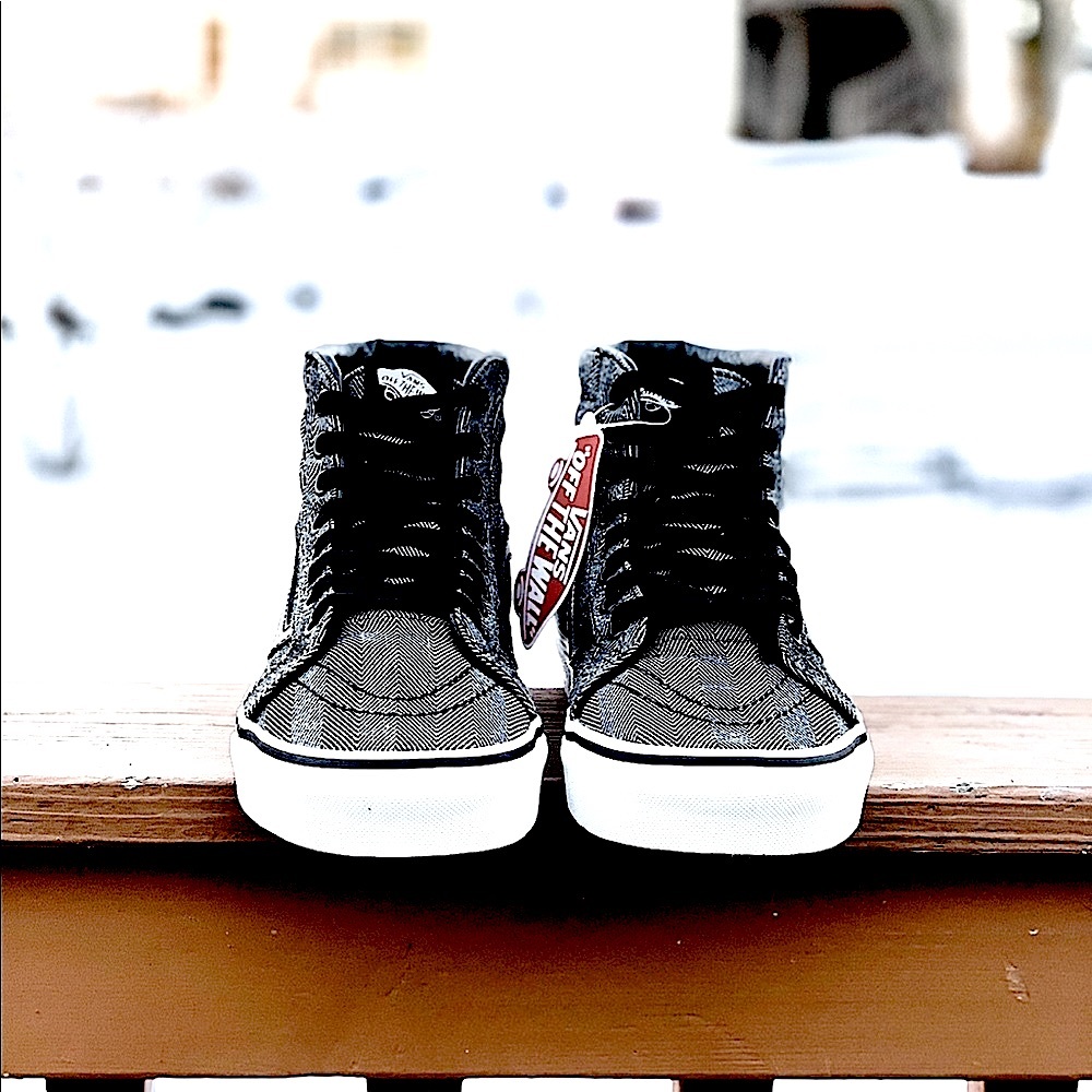 Vans Rare Herringbone Oversized SK8 Hi Top NIB - Picture 7 of 12